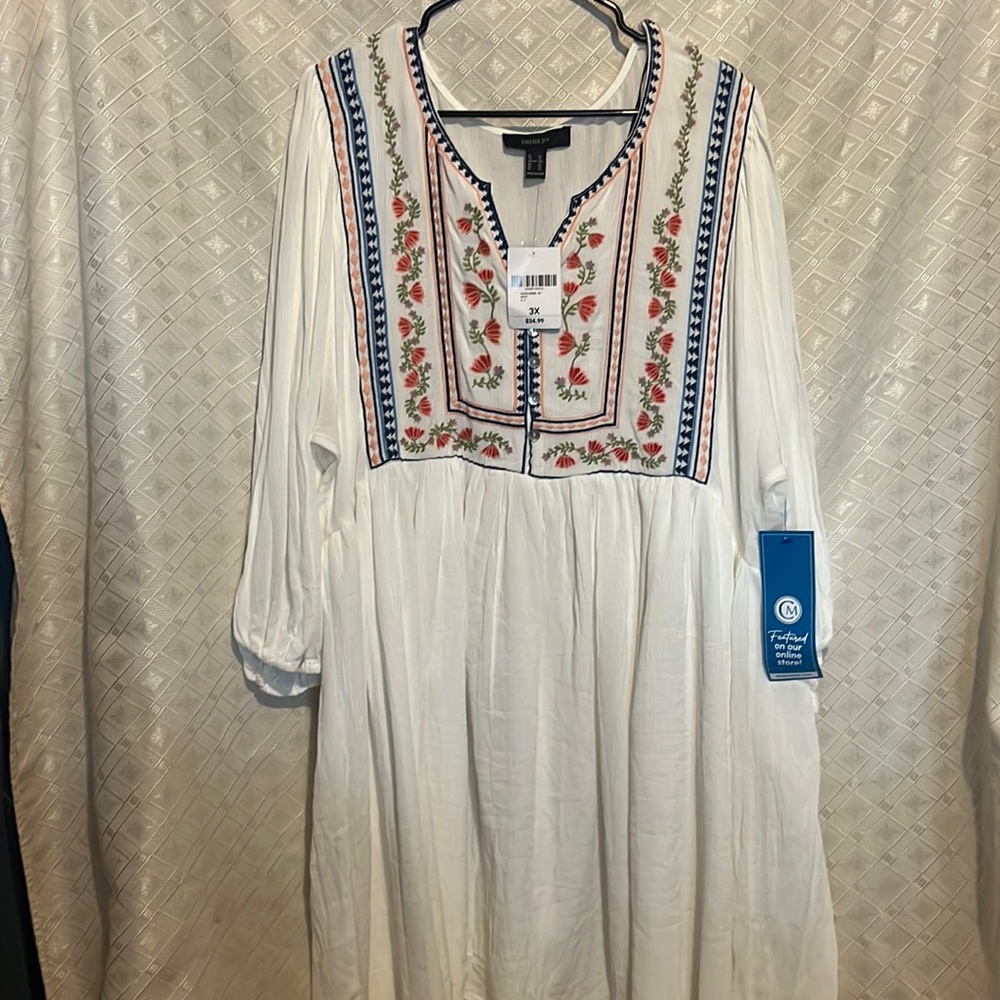 Forever21 plus size BoHo smock dress